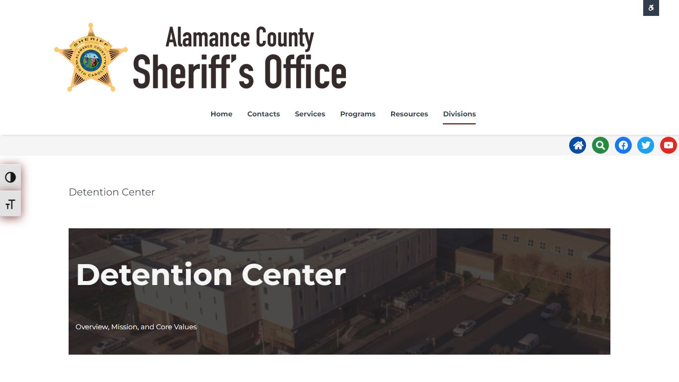 Detention Center – Sheriff's Office - Alamance County, North Carolina